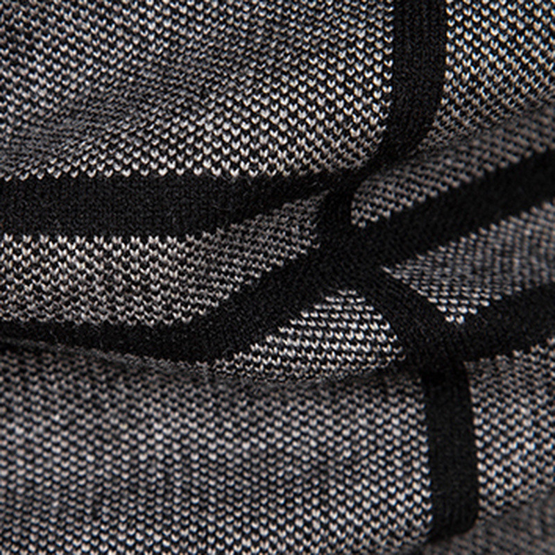 Casual ανδρική ζακέτα Basic με ριγέ μοτίβο για νεανικό επαγγελματικό επίσημο πουλόβερ με λεπτή εφαρμογή που φοριέται μακριά μανίκια με λαιμόκοψη V