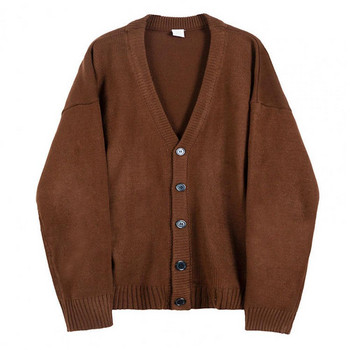 Модерна жилетка за плетене, удебелена студоустойчива, удобна зимна копчета, плътен пуловер, жилетка, трикотаж