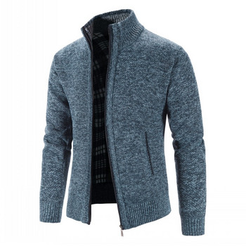 Νέο ανοιξιάτικο πλεκτό φθινοπωρινό πλεκτό πουλόβερ ανδρική μόδα Slim fit Cardigan Ανδρικά πουλόβερ Παλτό μονόχρωμο ανδρικό ζακέτα