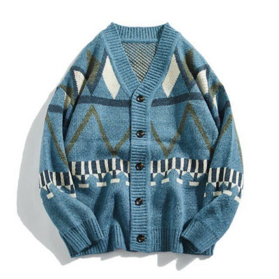 Πουλόβερ Harajuku Oversize Streetwear Κορεατική Μόδα Ζακέτα Πουλόβερ για Άντρες Πλεκτό Παλτό Πουλόβερ Ανδρική Ζακέτα Masculino