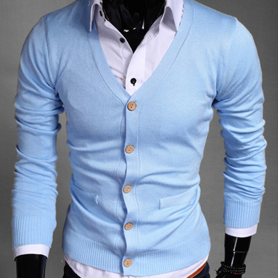 Φθινοπωρινό βαμβακερό πουλόβερ ανδρική ζακέτα Casual μακρύ μακρυμάνικο ανδρική ζακέτα πλεκτή ανδρική ζακέτα Plus μέγεθος Λεπτό με λαιμόκοψη V Ανδρικό πουλόβερ 3XL