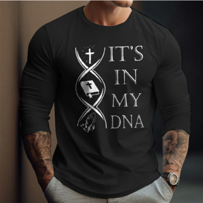 Majice s dugim rukavima s natpisom za muškarce Pamučna majica s printom Prevelika odjeća za starce Ulična odjeća Vintage Top majica kratkih rukava Muška odjeća