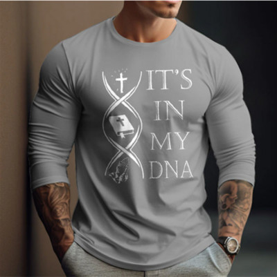 Majice s dugim rukavima s natpisom za muškarce Pamučna majica s printom Prevelika odjeća za starce Ulična odjeća Vintage Top majica kratkih rukava Muška odjeća