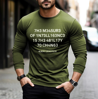 Majice s dugim rukavima s natpisom za muškarce Pamučna majica s printom Prevelika odjeća za starce Ulična odjeća Vintage Top majica kratkih rukava Muška odjeća