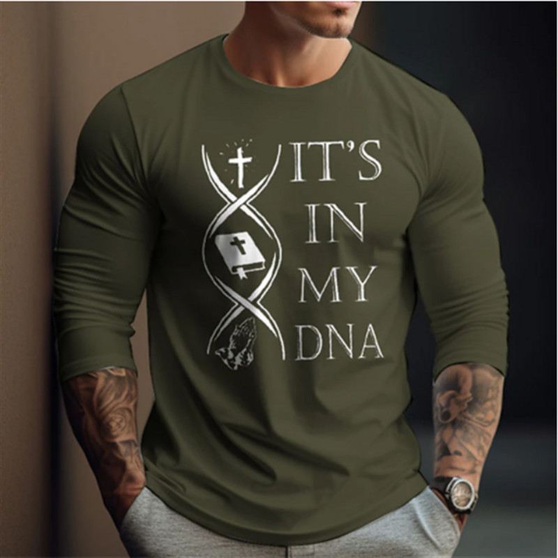 Majice s dugim rukavima s natpisom za muškarce Pamučna majica s printom Prevelika odjeća za starce Ulična odjeća Vintage Top majica kratkih rukava Muška odjeća