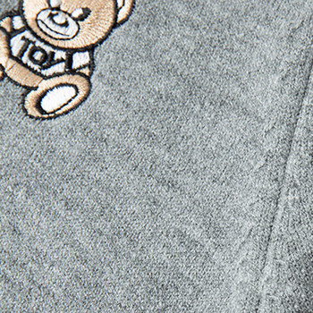 Мъжки пуловери Luxury Tb Brand Thom Sweaters Мъжки Bear Embroidery 4 Bar Funmix О-образно деколте Раирано облекло Топъл пуловер Fashion