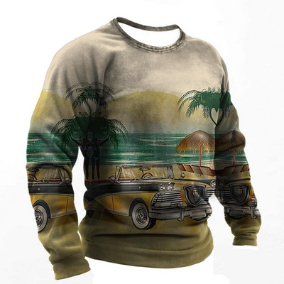 Vintage pamučna majica kratkih rukava za muškarce Route 66 majice dugih rukava s printom Outdoor Biker T-shirt Oversized Tee Shirt Muška motociklistička odjeća