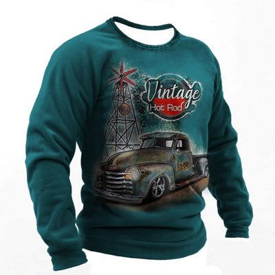 Vintage pamučna majica kratkih rukava za muškarce Route 66 majice dugih rukava s printom Outdoor Biker T-shirt Oversized Tee Shirt Muška motociklistička odjeća