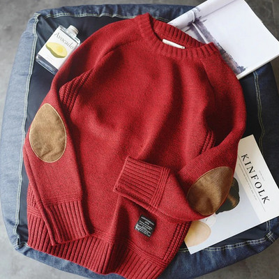 Ανδρικά πουλόβερ 2023 Χειμερινό νέο στυλ χοντρό ζεστό πουλόβερ ανδρικό νεανικό πουλόβερ με λαιμόκοψη φθινόπωρο Ανδρικά μάλλινα πουλόβερ μέγεθος M-5XL