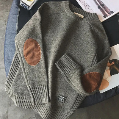 Ανδρικά πουλόβερ 2023 Χειμερινό νέο στυλ χοντρό ζεστό πουλόβερ ανδρικό νεανικό πουλόβερ με λαιμόκοψη φθινόπωρο Ανδρικά μάλλινα πουλόβερ μέγεθος M-5XL