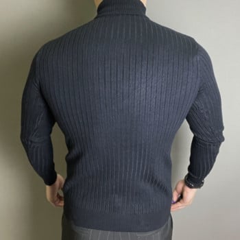 New Winte Mens Rollneck Knitted Keep Men\'s Jumper Knit Wool Turtle Tock Sweater Ежедневен пуловер Палта Плетен пуловер