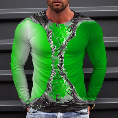 Ανδρικά μακρυμάνικα μπλουζάκια 2023 Harajuku 3d print γραφικά ανδρικά ρούχα Υπερμεγέθη Μόδα Street Tees Πουκάμισο Casual O γιακά μπλουζάκια