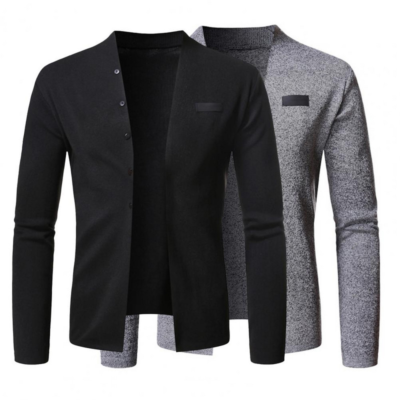 Απλή ανδρική ζακέτα Slim Comfy πουλόβερ Casual ανδρικό φούτερ Πλεκτό παλτό ζακέτα