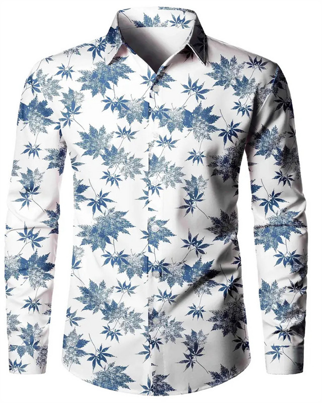 2023. aasta meeste särgi topid täpilise revääriga pikkade varrukatega rõivad, tavalised täppidega prinditud nööbid Meeste vabaaja särk S-6XL