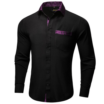 Cămăși pentru bărbați slim fit, mâneci lungi, cămașă gri, rochie, bluză pentru petrecere, afaceri camisa masculina, îmbrăcăminte toamnă și iarnă