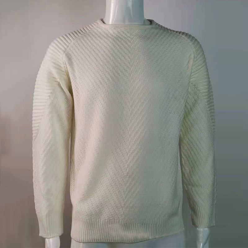 2023. Novi jesenski zimski puloveri, muški puloveri s O-izrezom, jednobojna pletenina dugih rukava, uski muški pulover, muška odjeća MY279