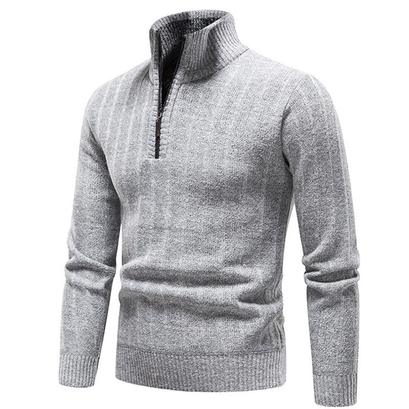 Talvine Meeste Fliisist Paksemad Kampsunid Pullover Pool Tõmblukuga Turtlenega sviiter Sügisene vabaaja soe silmkoeline meeste riietus MY918