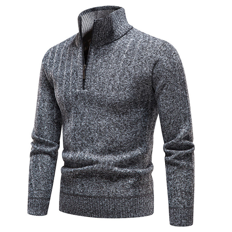 Talvine Meeste Fliisist Paksemad Kampsunid Pullover Pool Tõmblukuga Turtlenega sviiter Sügisene vabaaja soe silmkoeline meeste riietus MY918