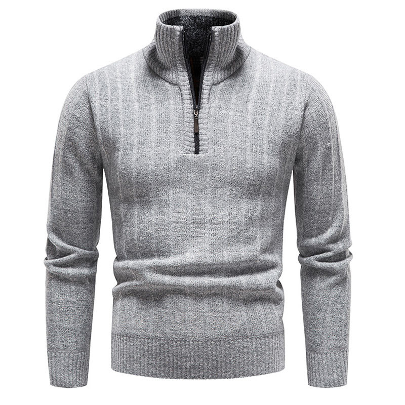 Talvine Meeste Fliisist Paksemad Kampsunid Pullover Pool Tõmblukuga Turtlenega sviiter Sügisene vabaaja soe silmkoeline meeste riietus MY918