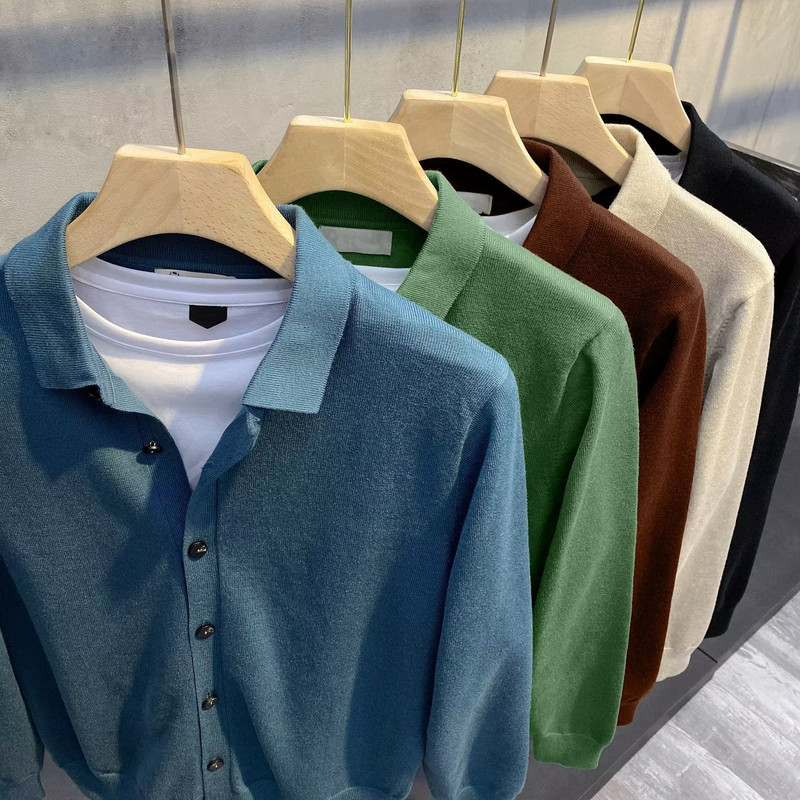 BHRIWRPY meeste kardigan kampsun Meeste silmkoeline kampsun kardigan kampsun soliidne vabaaja kodu nööbiga kardigan meeste jope