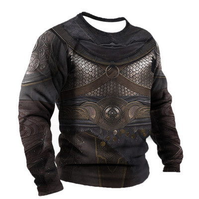 Vintage ανδρικό βαμβακερό μπλουζάκι Φθινοπωρινό υπερμεγέθη ανδρικό φούτερ με στρογγυλή λαιμόκοψη casual μακρυμάνικα μπλουζάκια ανδρικά βαριά μέταλ ρούχα