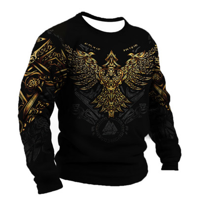 Vintage ανδρικό βαμβακερό μπλουζάκι Φθινοπωρινό υπερμεγέθη ανδρικό φούτερ με στρογγυλή λαιμόκοψη casual μακρυμάνικα μπλουζάκια ανδρικά βαριά μέταλ ρούχα