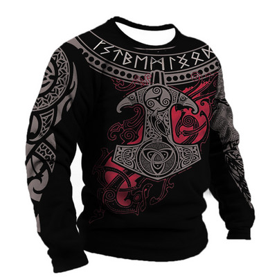 Vintage ανδρικό βαμβακερό μπλουζάκι Φθινοπωρινό υπερμεγέθη ανδρικό φούτερ με στρογγυλή λαιμόκοψη casual μακρυμάνικα μπλουζάκια ανδρικά βαριά μέταλ ρούχα