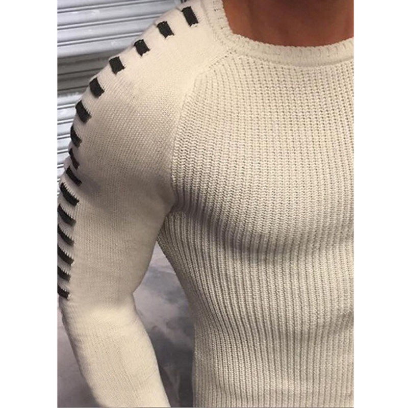 2023. aasta uus sügistalvine puuvillane kampsun, meeste pullover, vabaaja džemper meestele, õhukese kaelusega kudumid, kootud püksid, suurus S-XXXL MY281