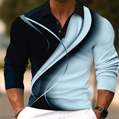 2023. aasta meeste pikkade varrukatega polo ühevärvilised moetriibud, meeste äririided, särk, nööp, polopluus, golf, pikkade varrukatega, sita mees