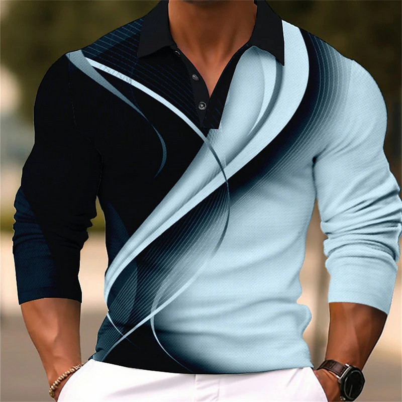2023. aasta meeste pikkade varrukatega polo ühevärvilised moetriibud, meeste äririided, särk, nööp, polopluus, golf, pikkade varrukatega, sita mees
