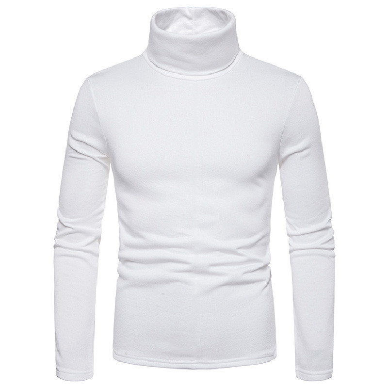 Kampsun Õhuke veniv õhuke pikkade varrukatega T-särk 2023 Meeste Sügisene kaelusega Pullover Ühevärviline Meeste T-särk Topid Riietus MY235