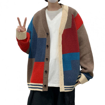 2022. aasta tippklassi uus sügistalv disainer Luksuslik mood Kootud kardiganid Kampsunid Meeste vabaaja trendikad mantlid Jope Meeste riided