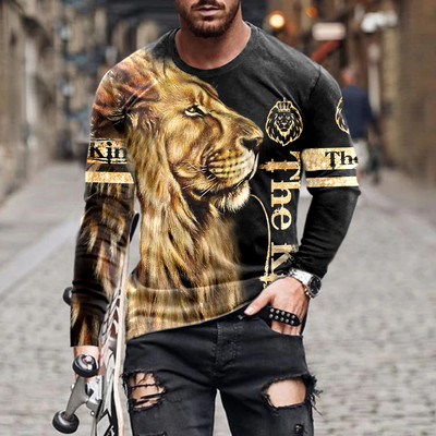 Ανδρικό μπλουζάκι Unisex Tee Fashion Graphic Print Crew Neck Μαύρο 3D Print Καθημερινή μακρυμάνικη εκτύπωση Clothing Apparel Designer Casual