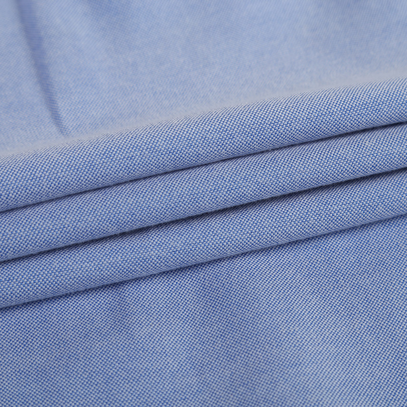 Muška ležerna košulja s oksfordskim kariranim prugama dugih rukava, prednja krpa, prsni džep, debele radne košulje s ovratnikom na kopčanje.