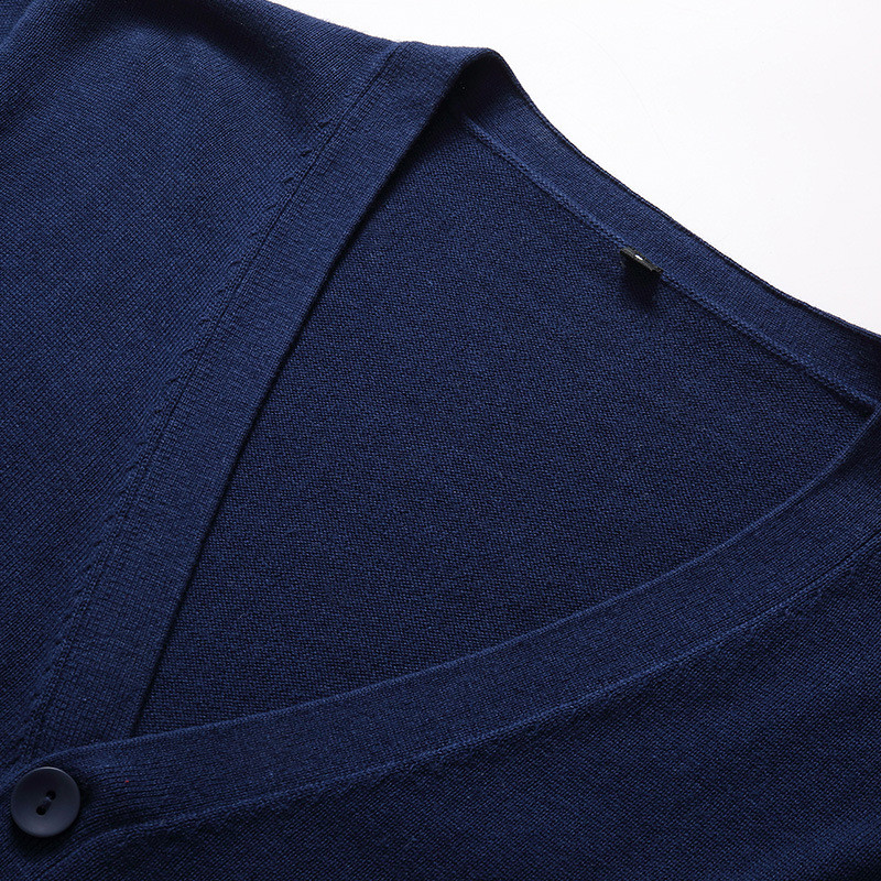 MRMT 2023 uhiuus meeste kampsun jakid kardigan puuvillane V-kaelusega meeste kampsunid meestele õhuke kootud meeste kampsun mantel