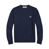 Ανδρικό στρογγυλό λαιμό μακρυμάνικο σταρένιο κέντημα δάφνη Μόδα χαλαρό και ζεστό μασίφ πλεκτό πουλόβερ φθινόπωρο και χειμώνα