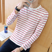 Ανδρικά πουκάμισα με κάτω μέρος Ανδρικά μπλουζάκια casual με λαιμόκοψη ανοιξιάτικη και φθινοπωρινή ρετρό μπλουζάκι Best Seller Casual tops Ανδρικά μπλουζάκια