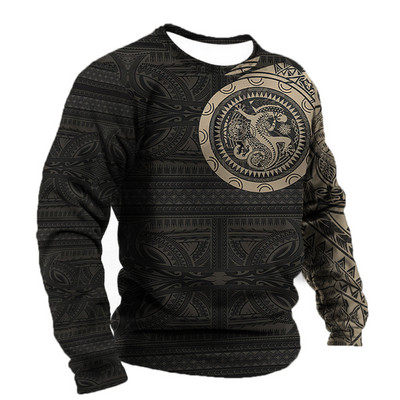 Vintage για ανδρικό μπλουζάκι T-shirt με φτερά Harajuku Viking μακρυμάνικο μπλουζάκι Βαμβακερό ανδρικό μπλουζάκι Street Loose Tee Casual Ρούχα