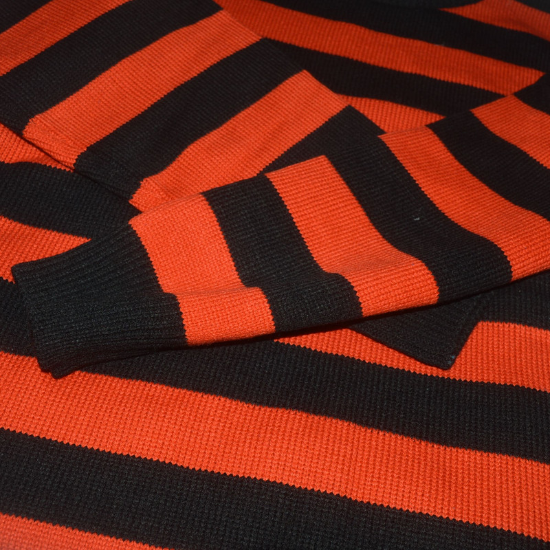 Modni pulover Pleteni džemper s crvenim i crnim prugama Muški Ženski Jesen Zima Okrugli izrez Ležerna odjeća u trendu Velika veličina 702