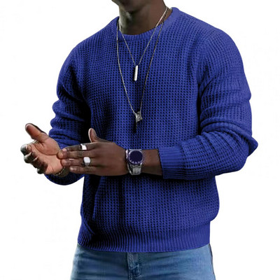 Μοντέρνο ανδρικό φθινοπωρινό τοπ Απλό στυλ O λαιμό Ανδρικό φθινοπωρινό πουλόβερ Streetwear Φθινοπωρινό πουλόβερ Ανδρικά ρούχα