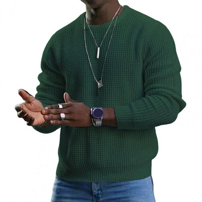 Μοντέρνο ανδρικό φθινοπωρινό τοπ Απλό στυλ O λαιμό Ανδρικό φθινοπωρινό πουλόβερ Streetwear Φθινοπωρινό πουλόβερ Ανδρικά ρούχα