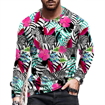 Fashion and Causal muška majica s printom dugih rukava