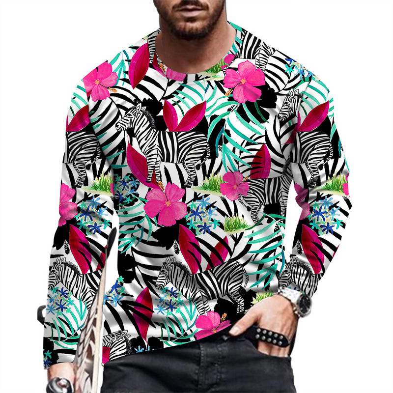 Fashion and Causal muška majica s printom dugih rukava