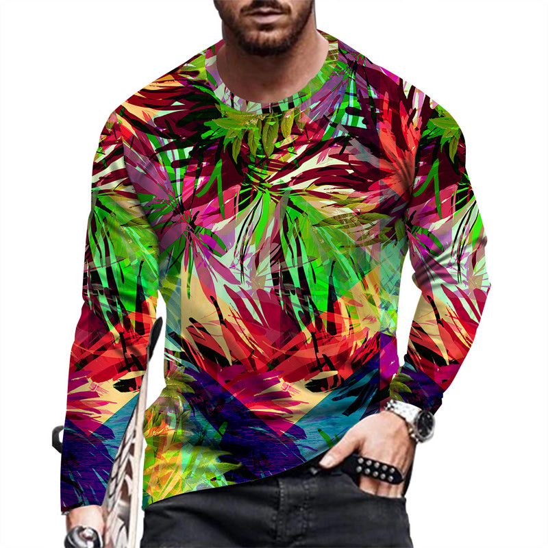 Fashion and Causal muška majica s printom dugih rukava