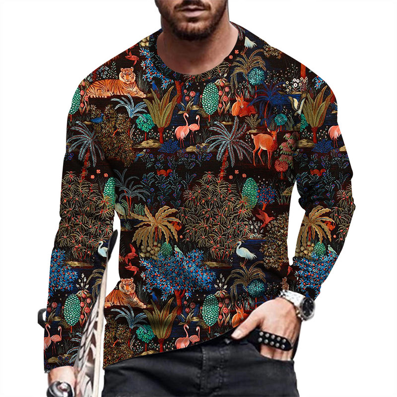 Fashion and Causal muška majica s printom dugih rukava