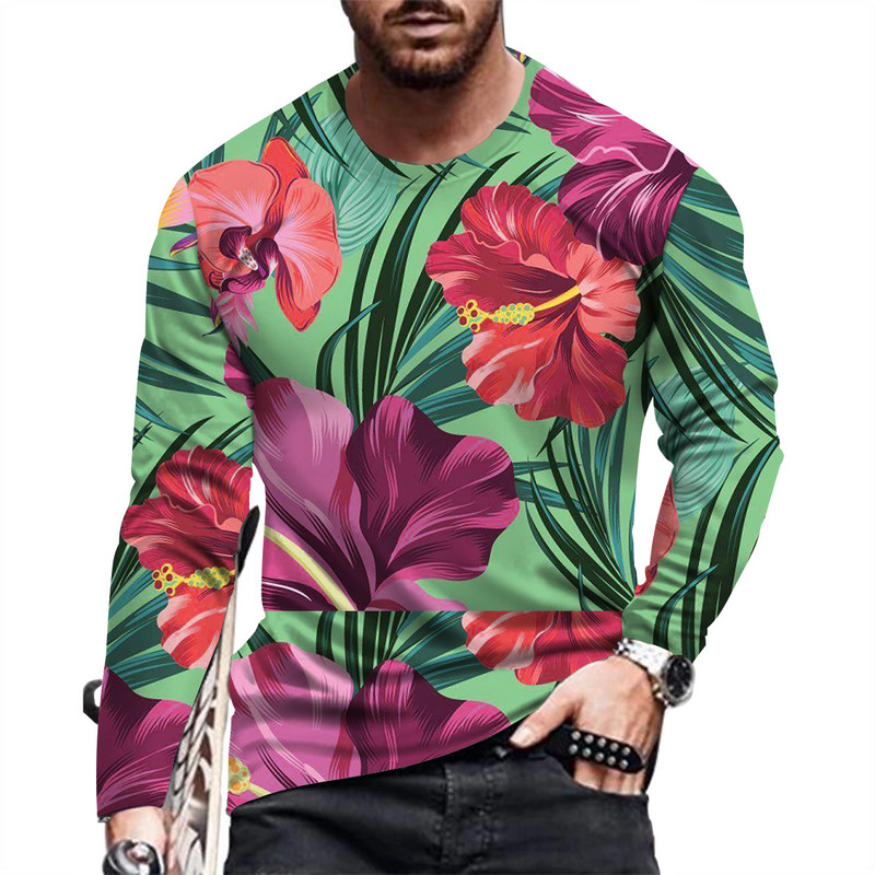 Fashion and Causal muška majica s printom dugih rukava