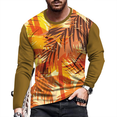 Ανδρικό μακρυμάνικο μπλουζάκι μόδας και casual