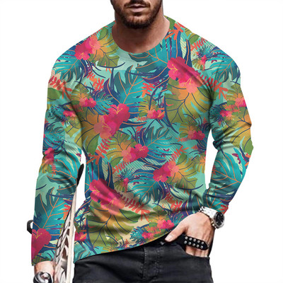 Ανδρικό μακρυμάνικο μπλουζάκι μόδας και casual