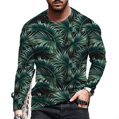 Ανδρικό μακρυμάνικο μπλουζάκι μόδας και casual