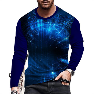 Ανδρικό μακρυμάνικο μπλουζάκι μόδας και casual